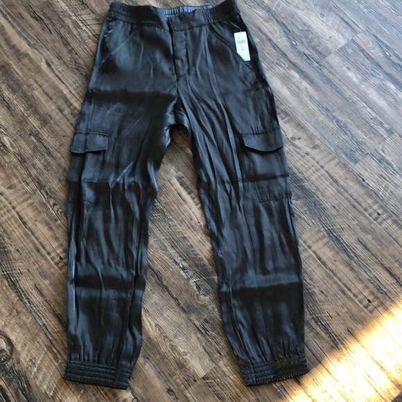 🌺HOST PICK🌺 NWT Anthropologie silky cargo style pants - Picture 1 of 15
